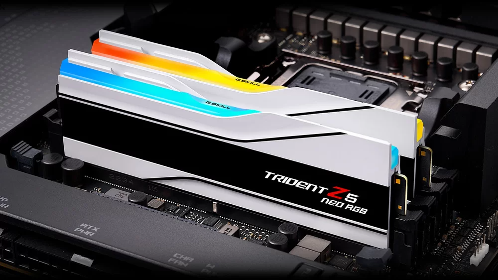 RGB Gaming Desktop Computer Memory G.SKILL Trident Z5 Neo RGB 96GB